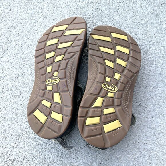 Chaco Classic Youth Unisex Kids Sz 3 Green Sandals Outdoor Straps Adjustable - Picture 3 of 6